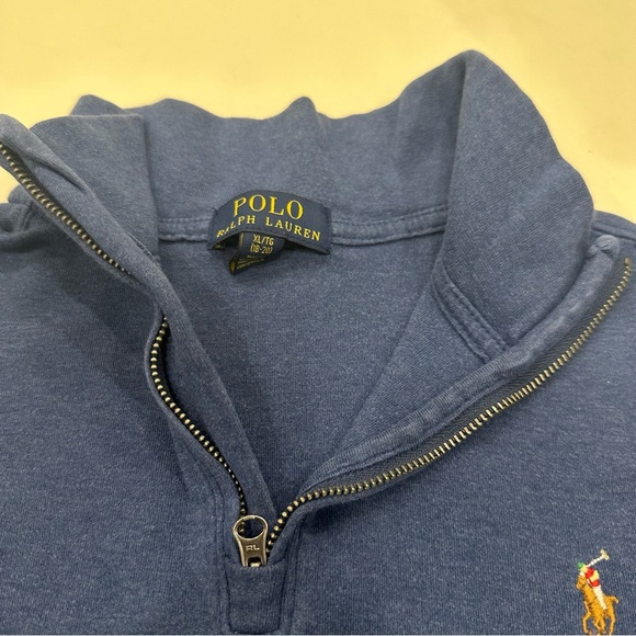 Polo Ralph Lauren Blue Half Zip Sweater - Picture 4 of 10